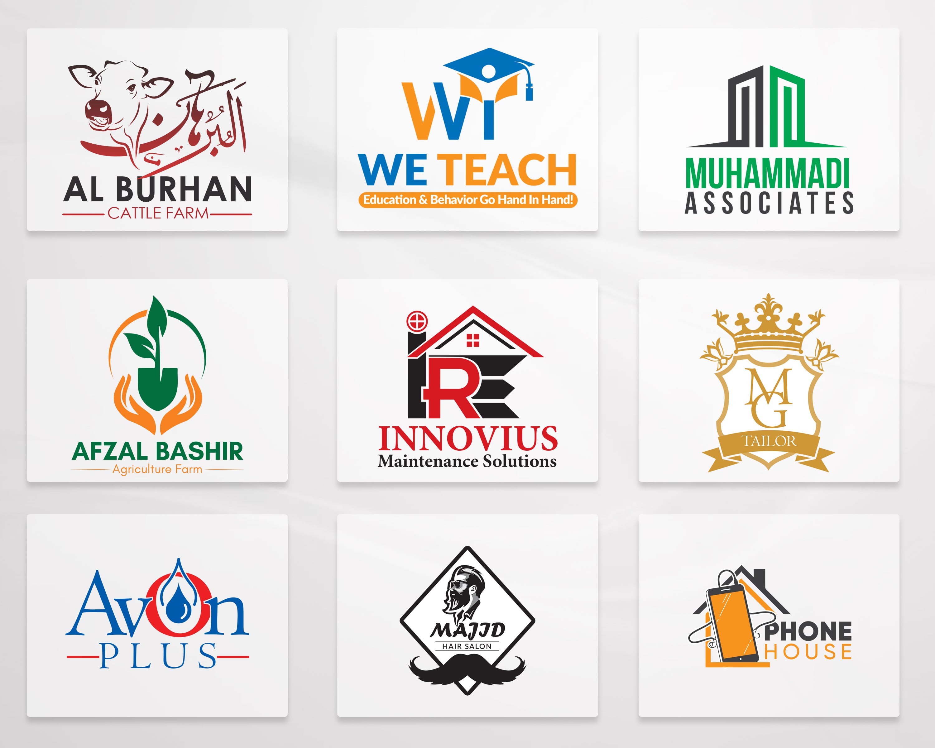 Creative Business Name and Slogan Branding Concept for Modern Companies in Dubai