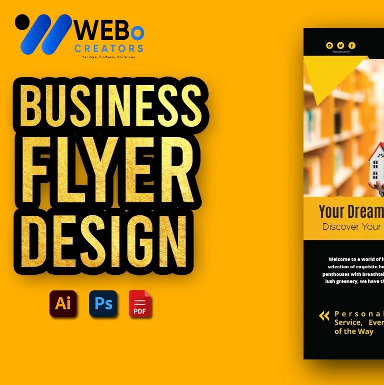 Creative Flyer Design for Moving Company in Dubai | Flyer for Removals Services