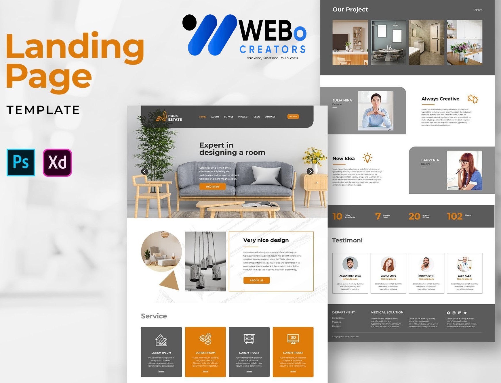 Creative Landing Page Designs, Themes, Graphic Elements for Dubai Businesses 2026