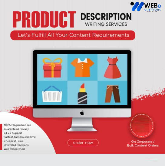 Product Description Writing Services | Best Digital Marketing Agency | Web Design in Dubai for online stores